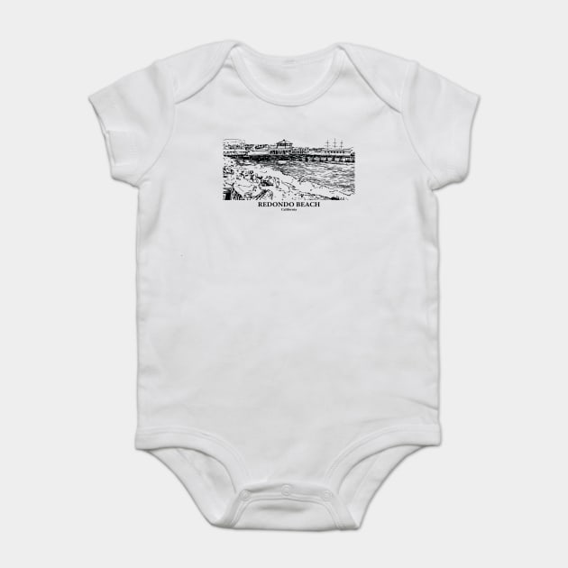 Redondo Beach - California Baby Bodysuit by Lakeric